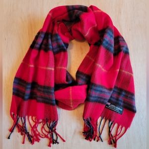 100% Cashmere Plaid Scarf- Made in Scotland